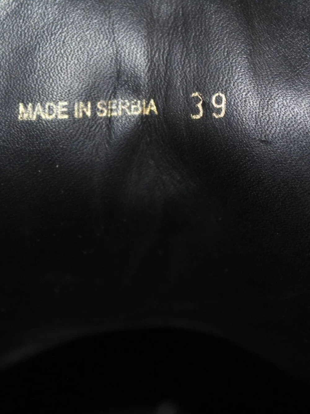 PRADA Wing Tip Brogue Combat Boots Black Leather Booties Lace Up Side Zip 39 - Picture 5 of 9